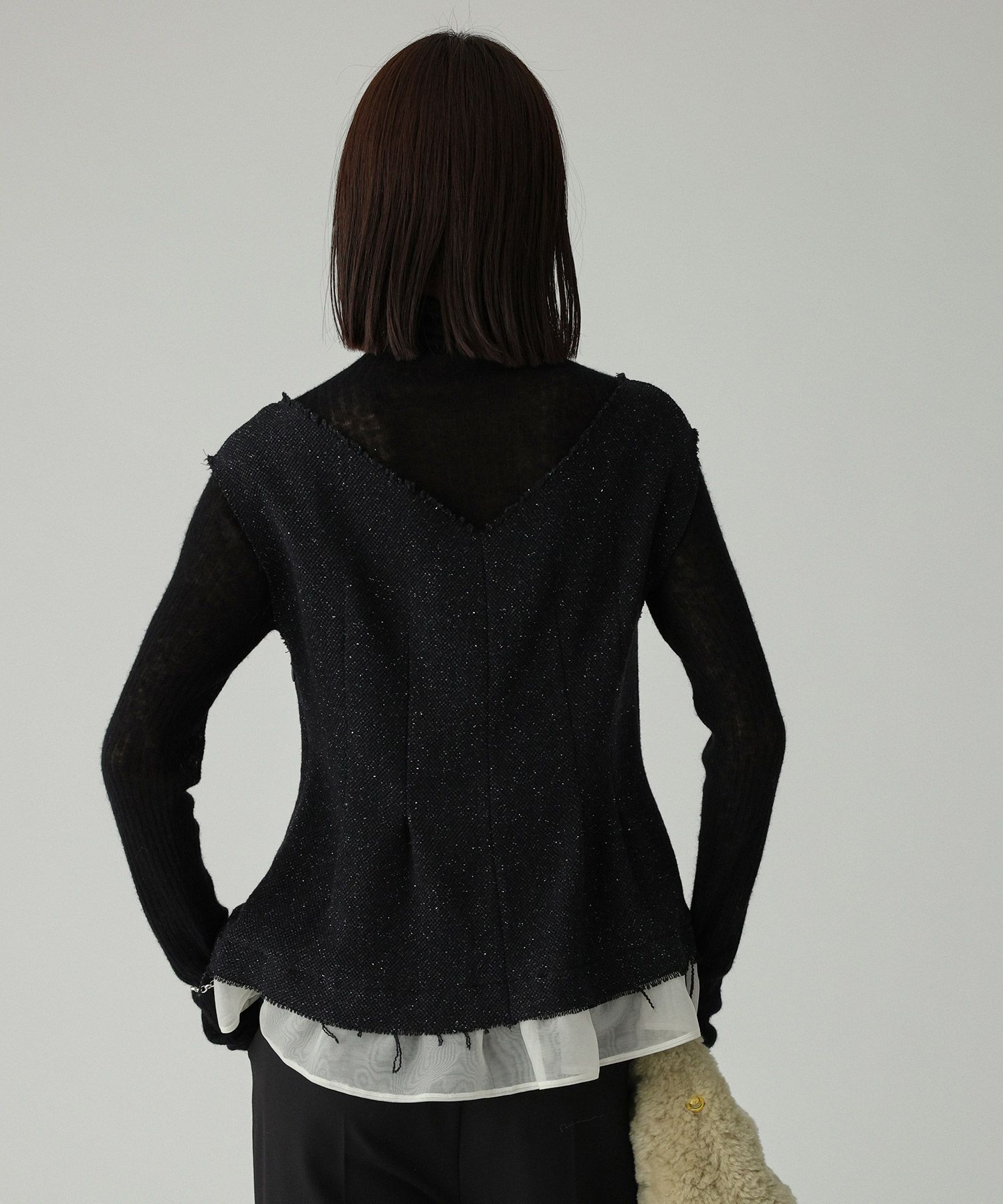 BABYLONE「ヘムレイヤードブラウス」|シャツ・ブラウス|