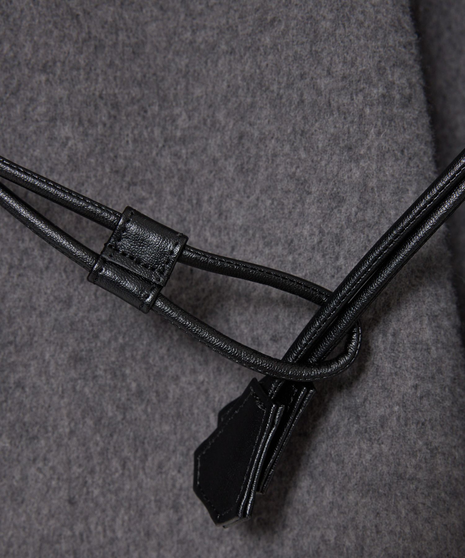 BABYLONE「ベルト付きリバーショートコート」|ポンチョ・ケープ|