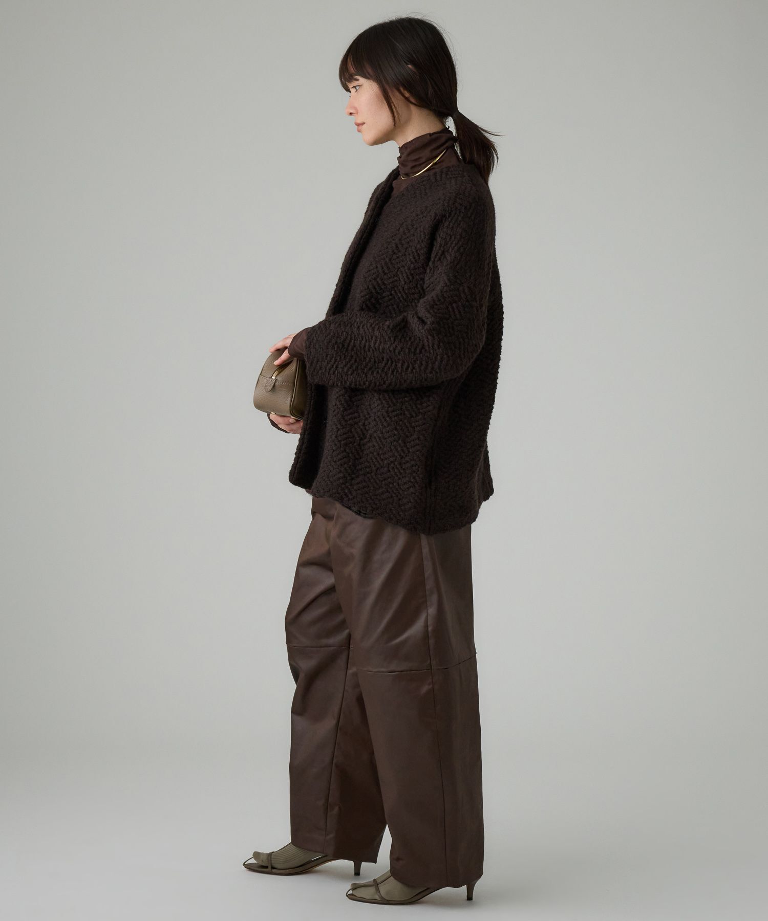  「【John Branigan】チェックジャケット」|ノーカラージャケット|