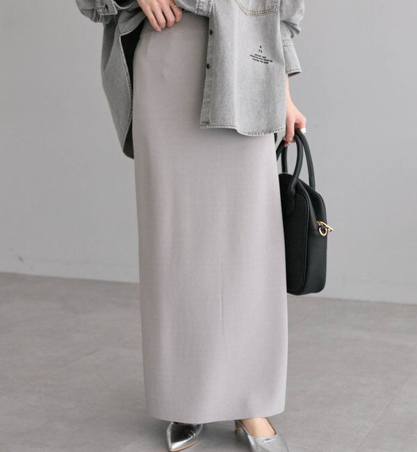  「《新色登場！/リバイバル》【-3kg見え / Du noir】ナロースカート」|スカート|