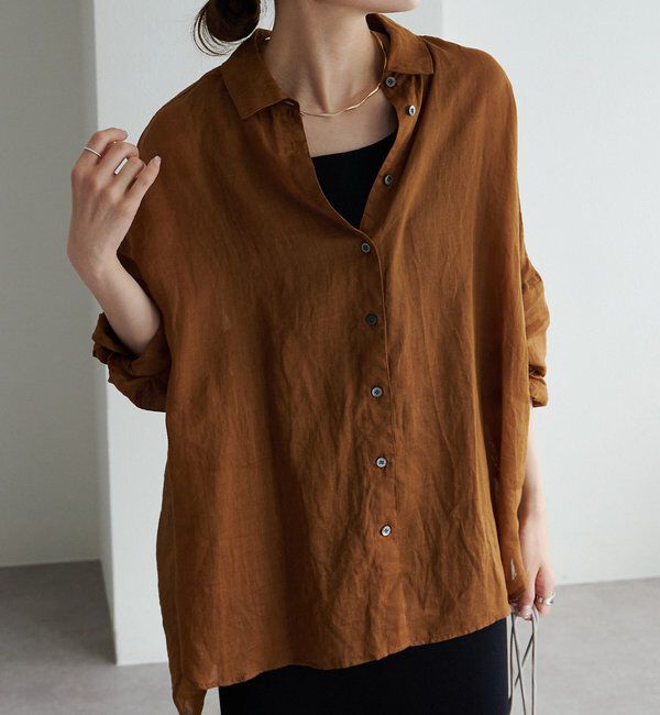  「【新色登場！/リバイバル】ラミーオーバーシャツブラウス」|シャツ・ブラウス|