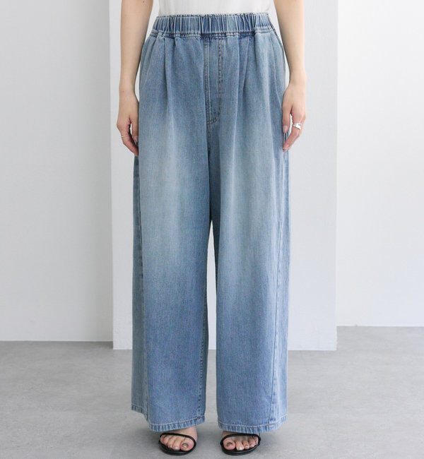  「【25th】綿麻デニムイージーパンツ」|その他|