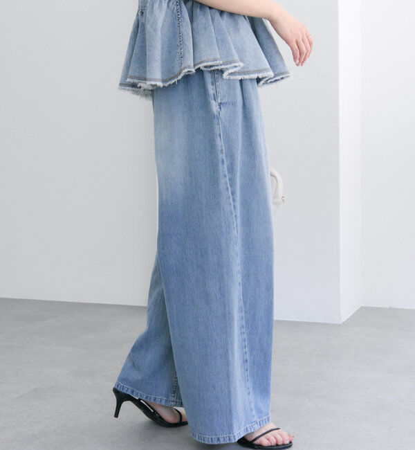  「【25th】綿麻デニムイージーパンツ」|その他|