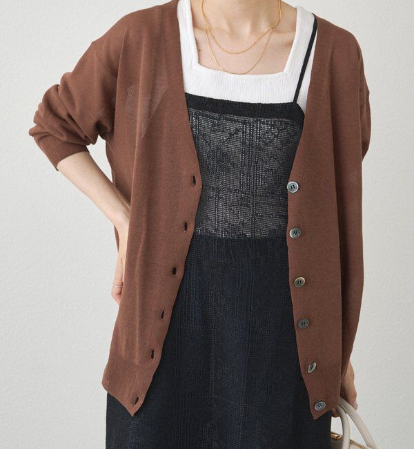  「【日焼け・冷房対策に◎】シアーカーディガン」|カーディガン|