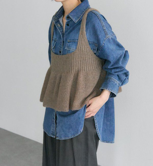  「ダブルポケットデニムシャツ」|シャツ・ブラウス|