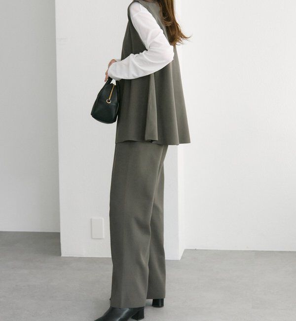  「スポンディッシュVネックニットベスト」|ニット・セーター|