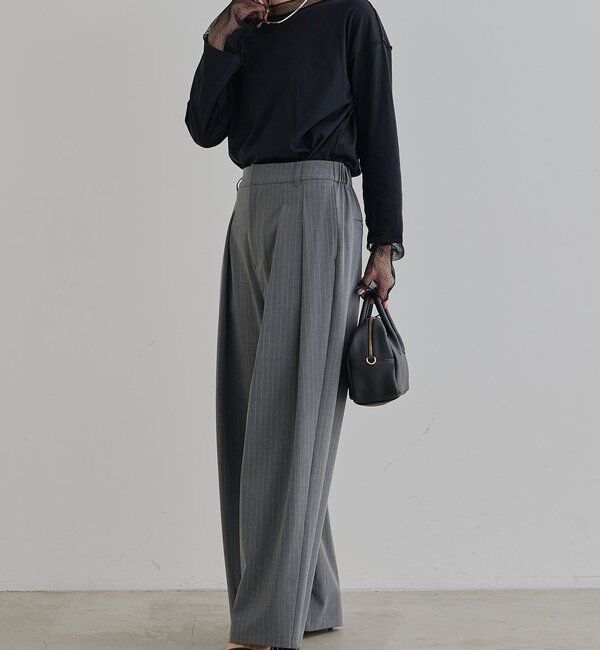  「【リバイバル】ドットチュールドッキングレイヤードカットソー」|プルオーバー|