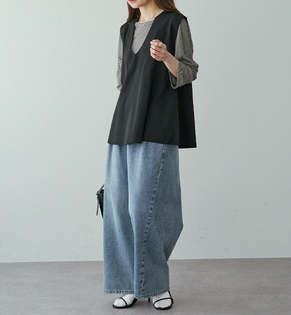  「ヴィンテージライクデニムイージーパンツ」|その他|