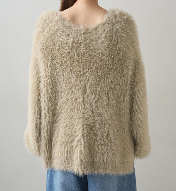  「シャギーニットVネックカーディガン」|カーディガン|