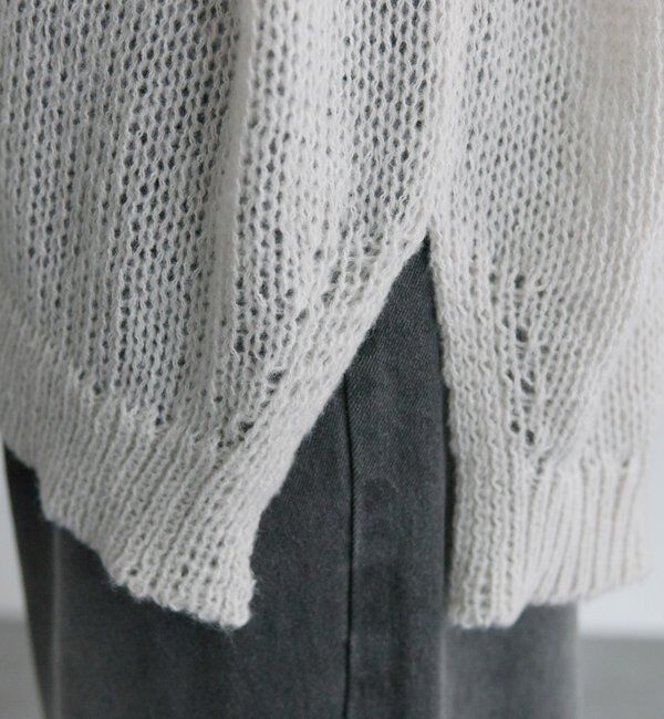  「3Gドロップ天竺ニットVネックカーディガン」|カーディガン|