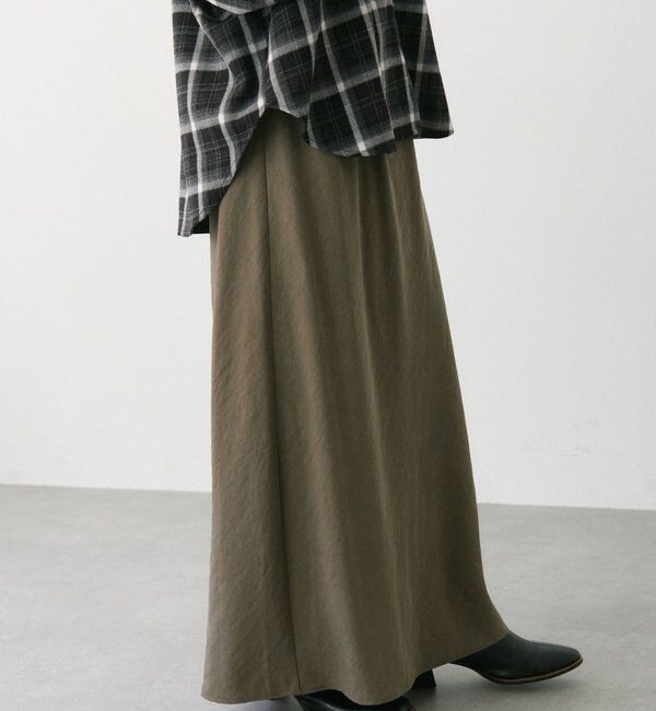  「【インフルエンサーセレクト】ソフトツイルバイヤススカート」|スカート|