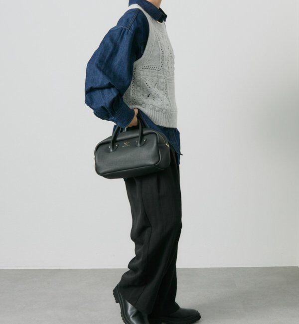  「ポップコーン編みニットベスト」|ニット・セーター|