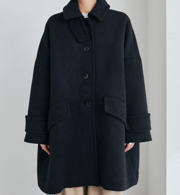  「【日本製】ビーバーウールステンカラーコート」|その他|