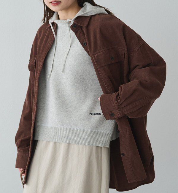  「スウェットライクダブルジャガードニットパーカー」|キャミソール|