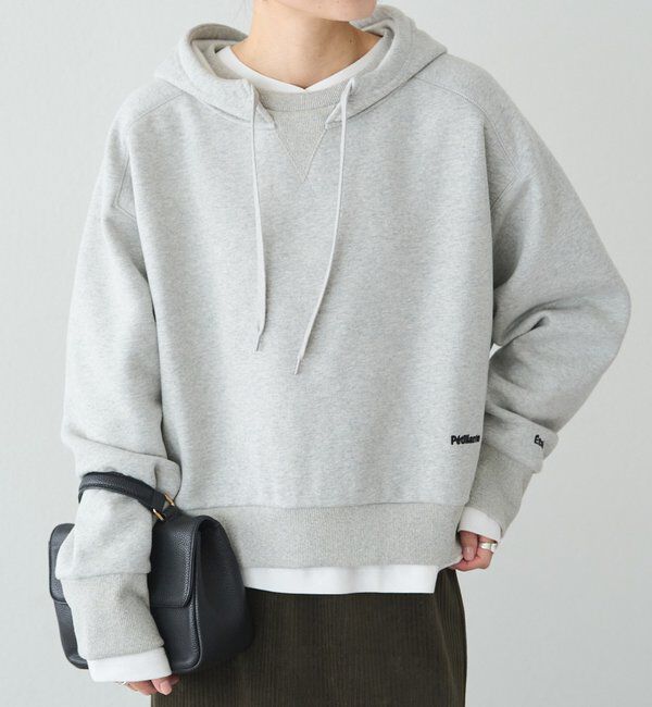  「裏起毛スウェットショートパーカー」|プルオーバー|