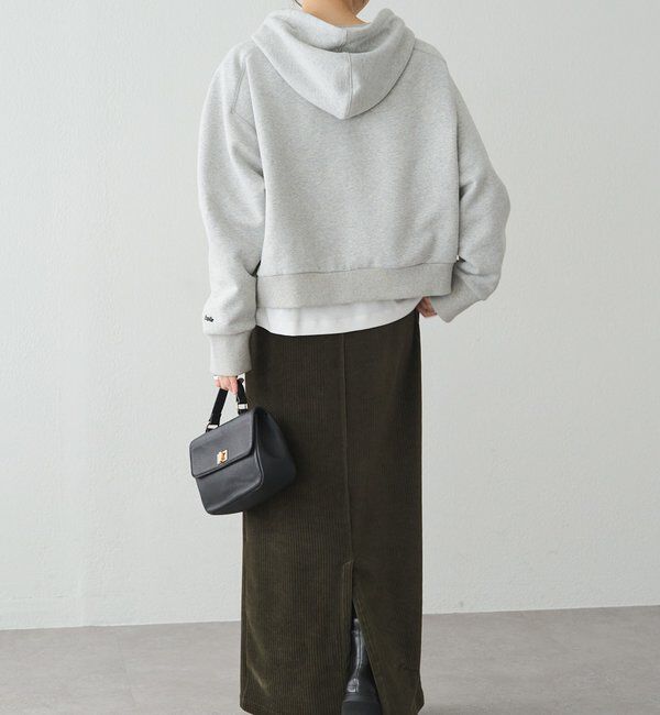  「裏起毛スウェットショートパーカー」|プルオーバー|