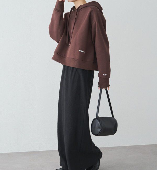  「裏起毛スウェットショートパーカー」|プルオーバー|