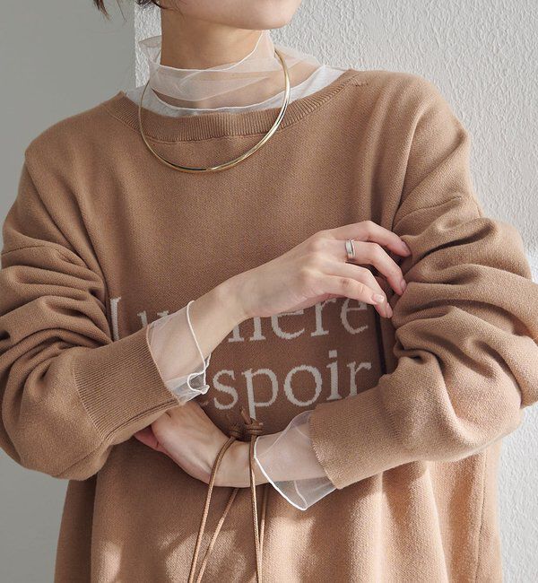  「【リバイバル】チュールドッキングレイヤードカットソー」|プルオーバー|