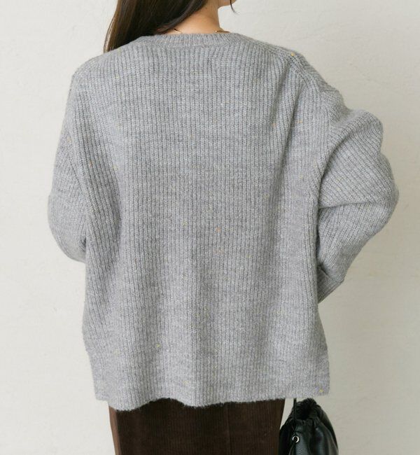  「ネップクルーネックニットプルオーバー」|キャミソール|