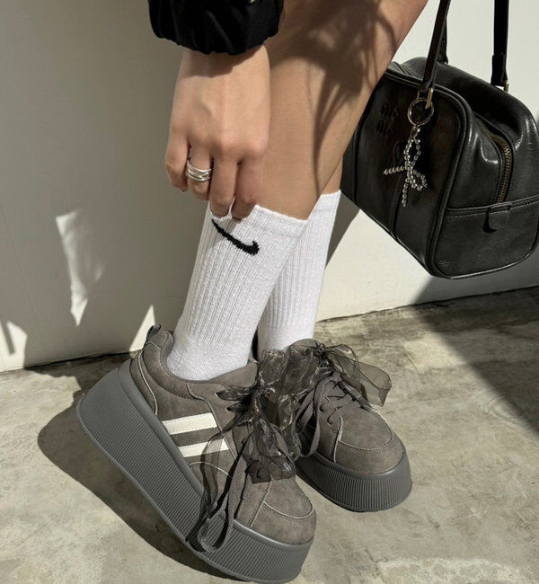  「0151130070【再入荷】リボンカスタムスニーカー」|その他|