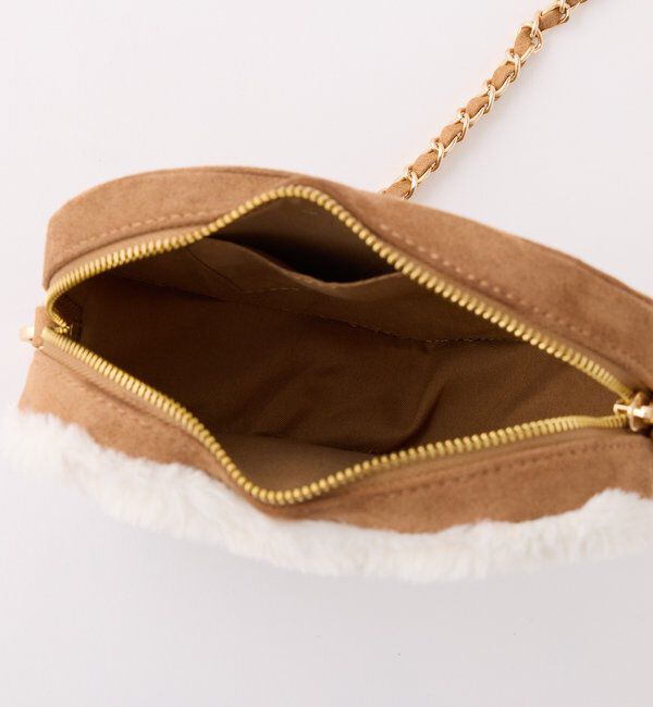  「ハートスエードロゴショルダーバッグ」|ショルダー・メッセンジャー|