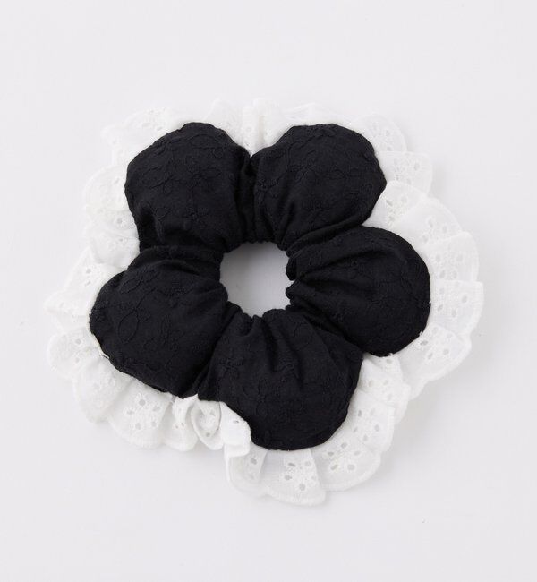  「【Latini】フラワーシュシュ」|その他|ブラック