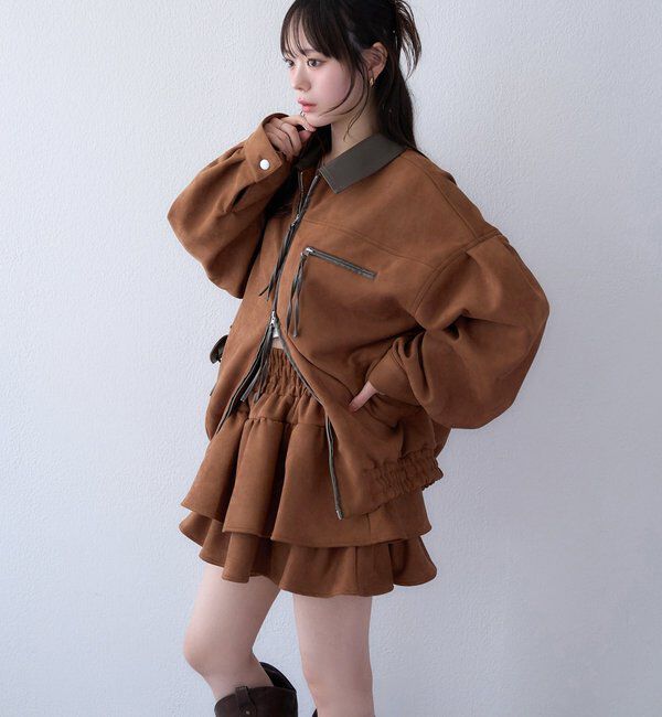  「【WEB限定】セットアップ対応/パイピングジャケット」|ダウンベスト・ベスト|