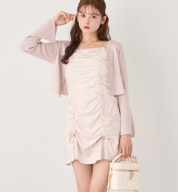  「ベル袖リブカーデ」|ニット・セーター|