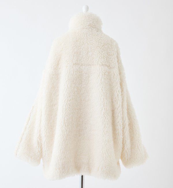  「【リバイバル】リボンボアブルゾン/リボン取り外し可能」|ダウンベスト・ベスト|