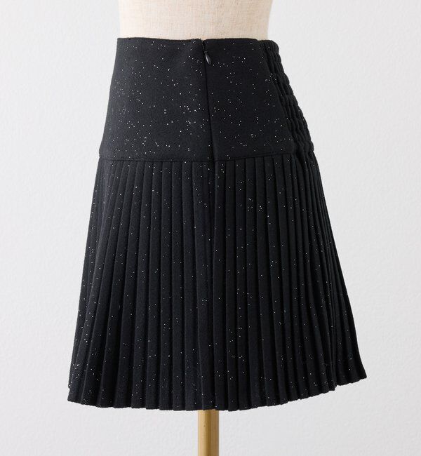  「細プリーツラメ混スカート」|スカート|