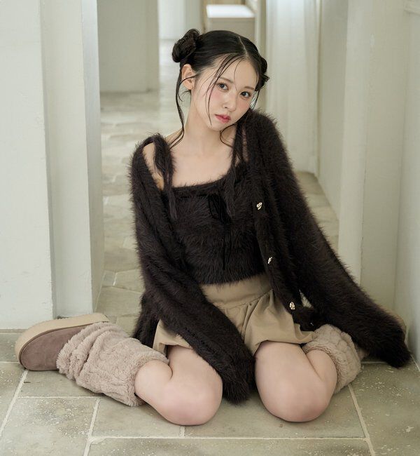  「milkyフェザーロングカーデ」|ニット・セーター|