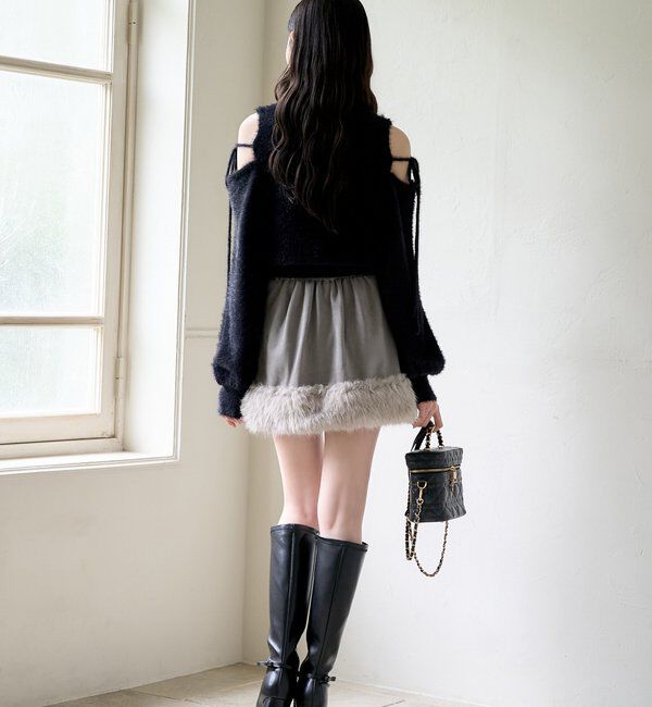  「2way肩あきシャギーニット」|ニット・セーター|