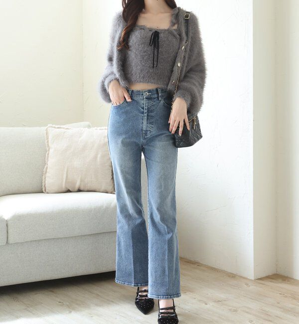  「美脚フレアデニムパンツ」|その他|