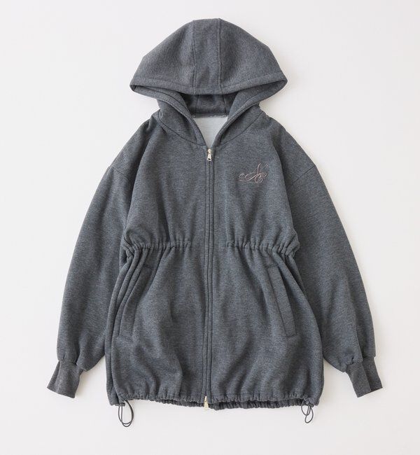  「ロゴ刺繍入り裏起毛ビッグパーカー」|プルオーバー|