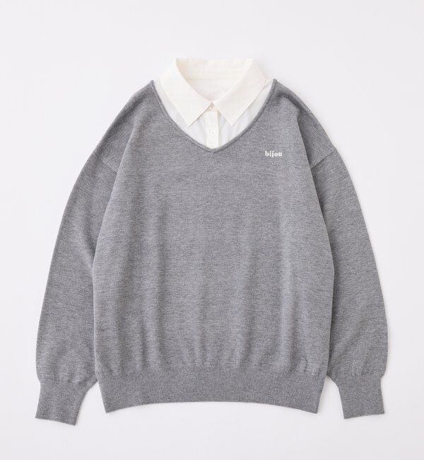  「シャツドッキングニット」|ニット・セーター|