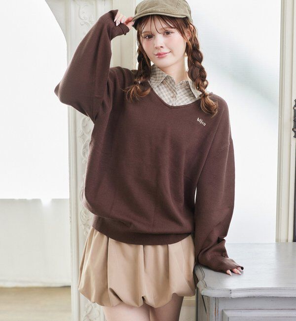  「シャツドッキングニット」|ニット・セーター|