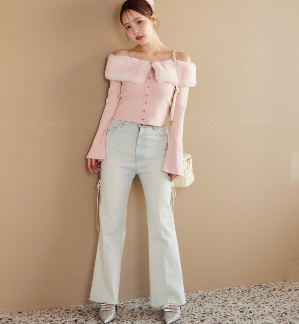  「【REVIVAL】ビジューファーニット」|ニット・セーター|