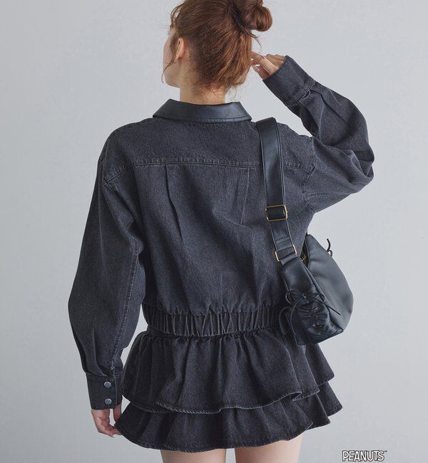  「【PEANUTSコラボ】フリルミニスカート」|スカート|