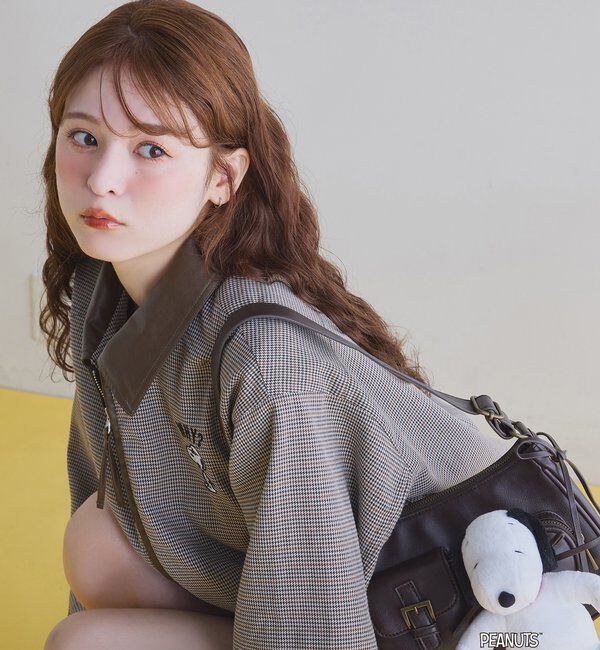  「【PEANUTSコラボ】スヌーピー刺繍入りバーンジャケット」|その他|