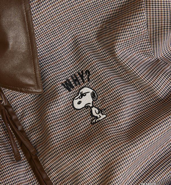  「【PEANUTSコラボ】スヌーピー刺繍入りバーンジャケット」|その他|