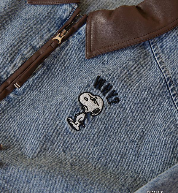  「【PEANUTSコラボ】スヌーピー刺繍入りバーンジャケット」|その他|