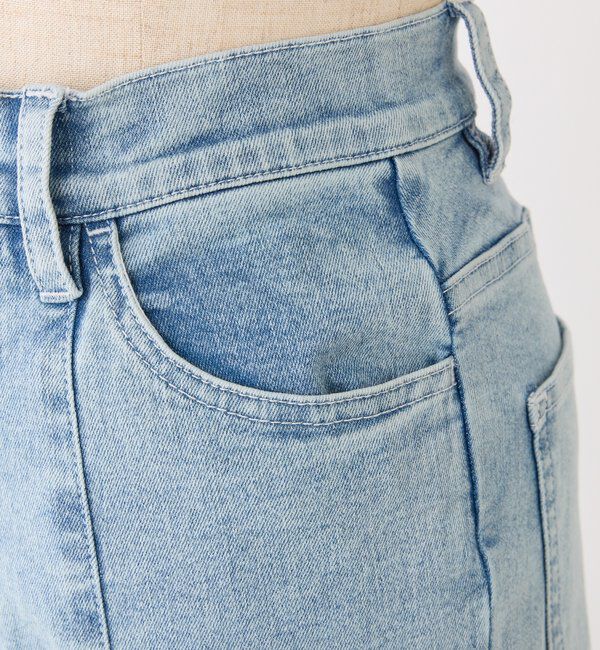  「後ろ刺繍美脚ストレッチフレアデニム」|その他|