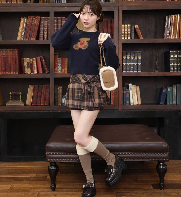  「プリーツミニスカパン」|スカート|