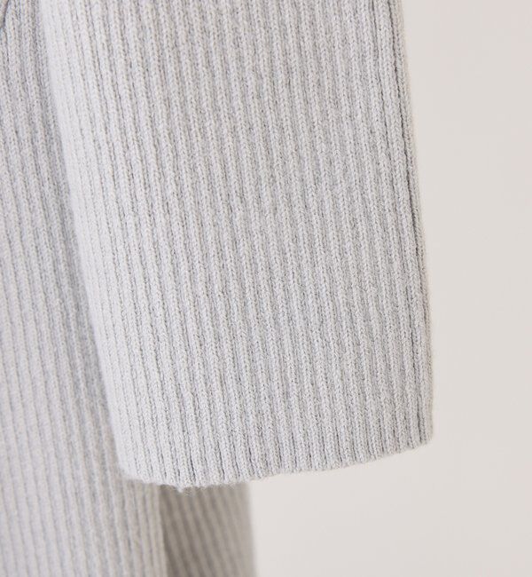  「リボン取り外し可能オフショルファーニットワンピース」|ワンピース|