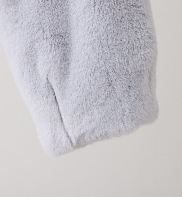  「衿つきエコファーショートコート」|ダウンベスト・ベスト|