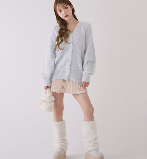  「ベロアモールカーデ」|ニット・セーター|