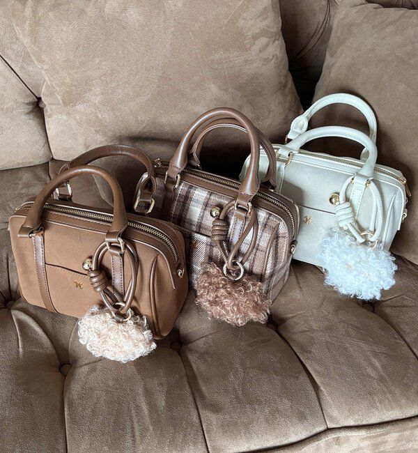  「ハートチャーム付きミニボストン」|ショルダー・メッセンジャー|