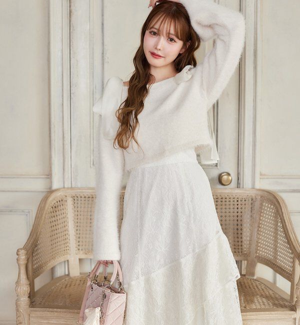  「【HolidayCollection】ニットSETイレヘムワンピース」|ワンピース|