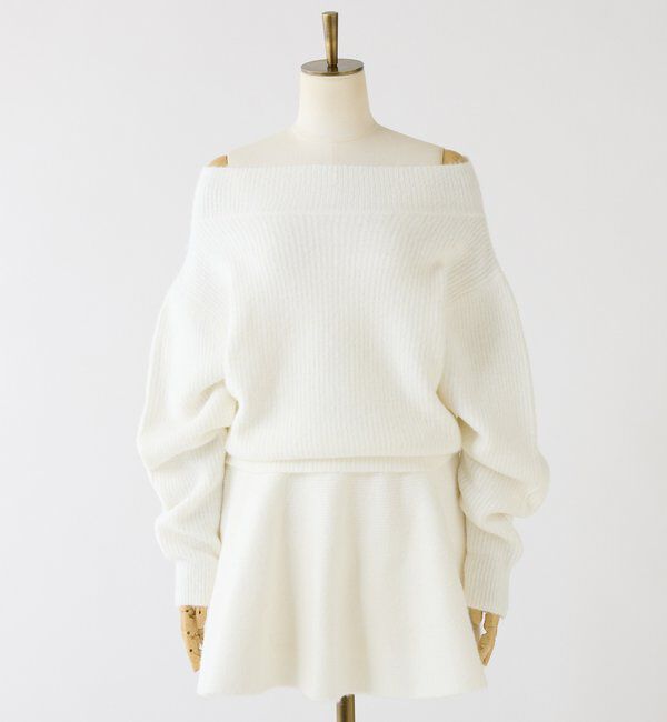  「オフショルニットセットアップ」|ワンピース|