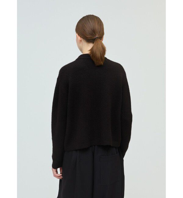 mizuiro ind「mizuiro ind 襟付きショートカーディガン」|ニット・セーター|